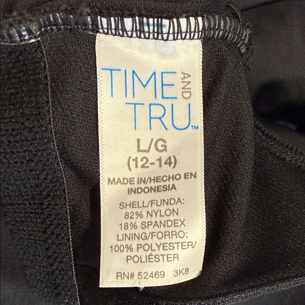 Time and Tru Black Swimsuit - Picture 2 of 3